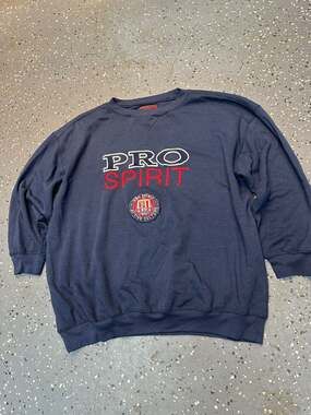 Vintage Pro Spirit Active Culture Navy Blue Sweatshirt Pullover Size L/XL